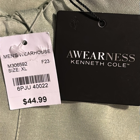 NWT Awearness Kenneth Cole Sage Green 1/4 Zip Pullover XL - Picture 8 of 11